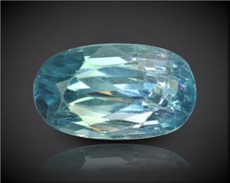 Blue Zircon Natural Certified 3.64 carats (DIN 90283 )